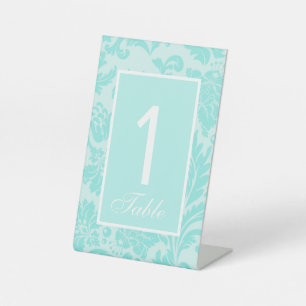 Panneau de numéro de table de mariage en impressio