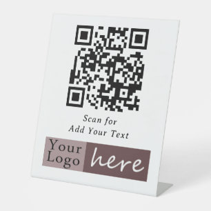 Panneau de pied de code QR de base pour les entrep