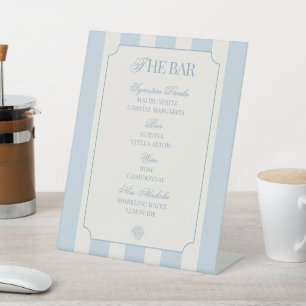 Panneau de piédestal de menu de bar pour enterreme