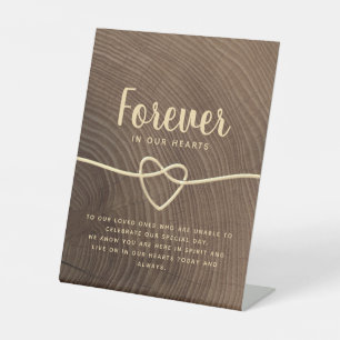 Panneau de piédestal de table de mariage commémora