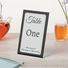 Panneau de place de table mariage personnalisable