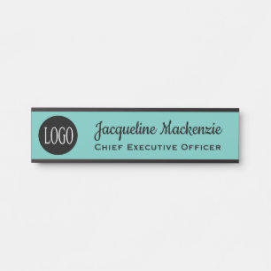 Panneau de porte pour bureau avec plaque nominativ