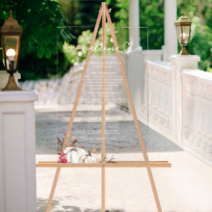 Panneau de Programme de Mariage d'Automne Citrouil