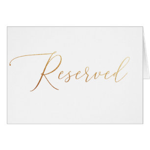 Panneau de réservation de mariage à écriture dorée