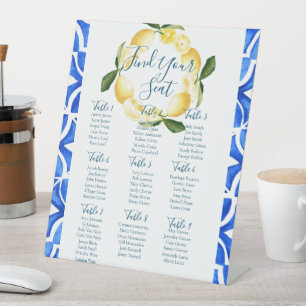 Panneau de siège Toscan Lemon Watercolor