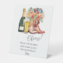 Panneau de signalisation Bubbly Mimosa Bar