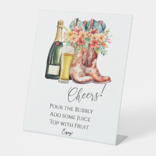 Panneau de signalisation Bubbly Mimosa Bar