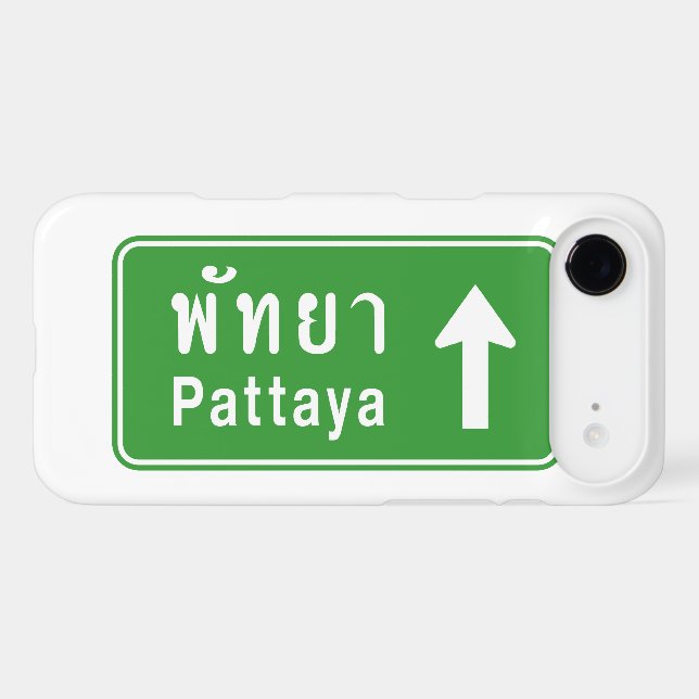 Panneau de signalisation routière Pattaya ⚠ Thaïla (Verso (Horizontal))