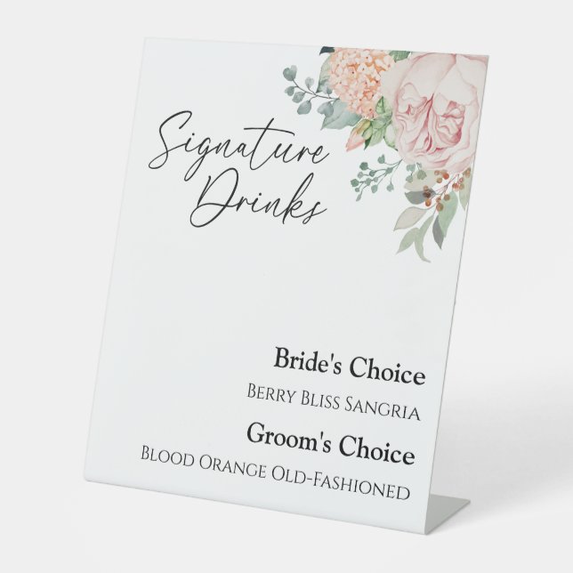 Panneau de signature Mariage blanc flou (Recto)