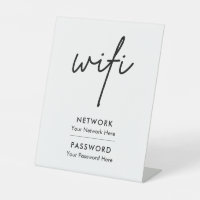 Panneau de socle de réseau de mot de passe Wifi mo