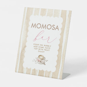 Panneau de table Baby Shower Momosa Bar Coffee Gir