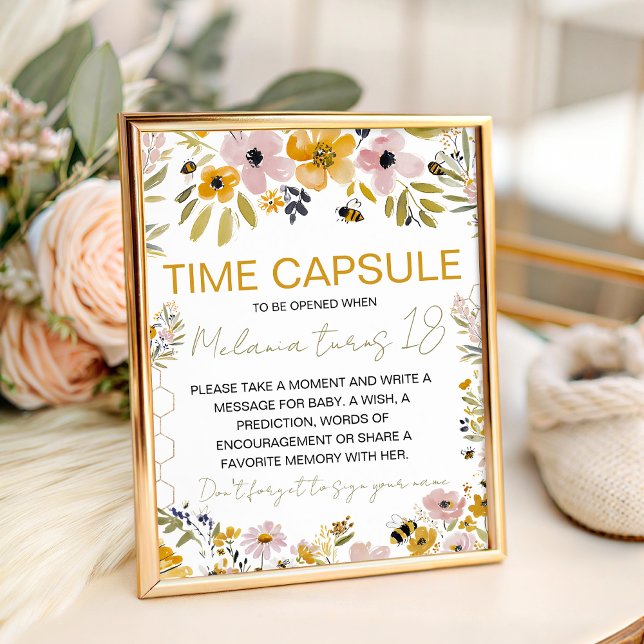 Panneau de table capsule temporelle Sweet Bee One (Créateur téléchargé)