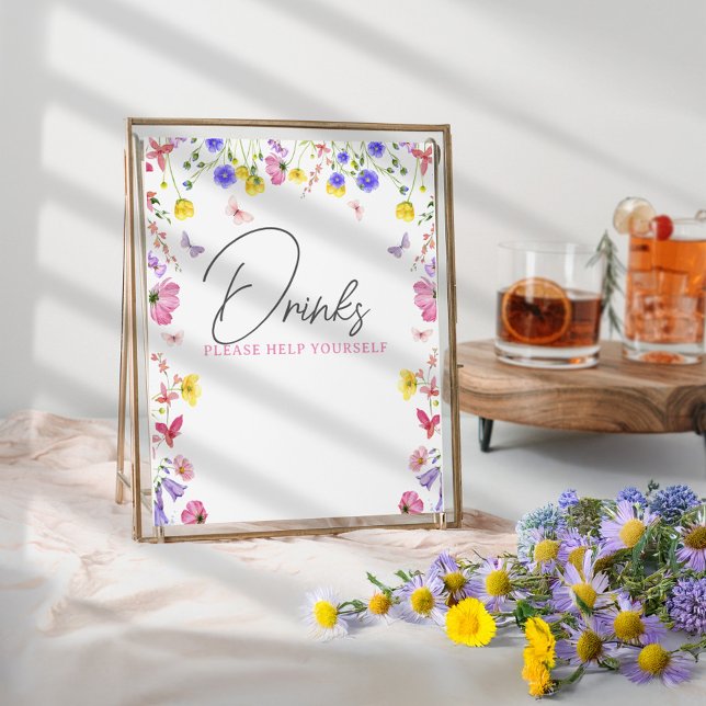 Panneau de table de boisson - Baby shower ou événe (Créateur téléchargé)
