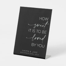 Panneau de table de dessert - Comme il est doux à 