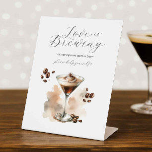 Panneau de table de fête Espresso Martini