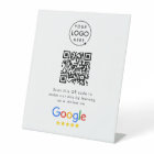Panneau de table Google Reviews | Socle de code QR