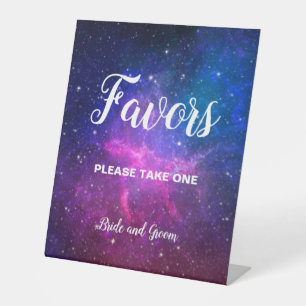 Panneau de table mariage Galaxy Stars