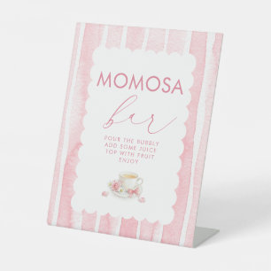 Panneau de table pour Baby Shower Fille Momosa Tea
