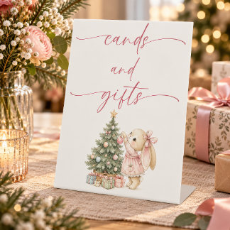 Panneau de table pour cartes et cadeaux de Noël de