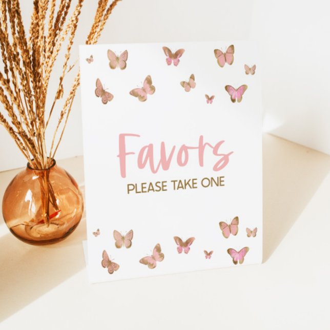 Panneau de table pour les faveurs de fête Papillon (Créateur téléchargé)