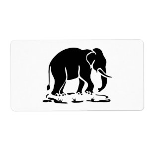 Panneau de trekking des éléphants asiatiques devan