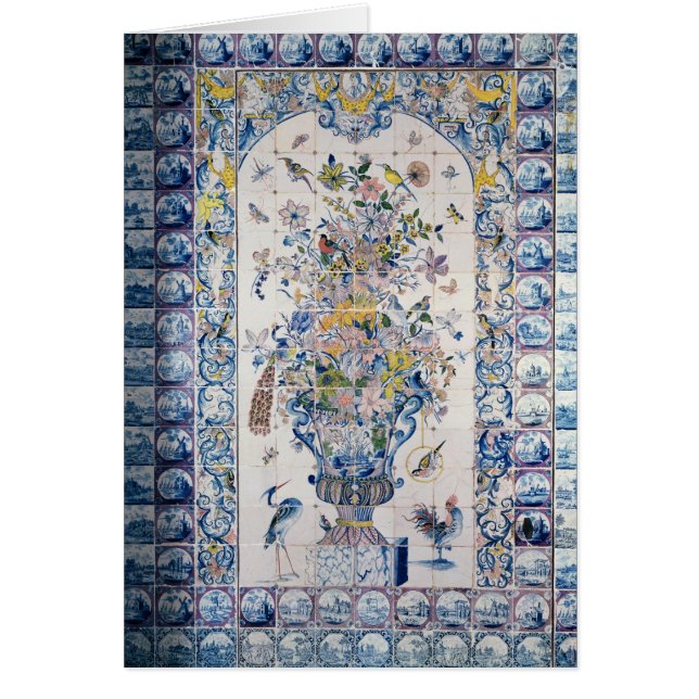 Panneau de tuile de Delft de la salle de bains (Devant)