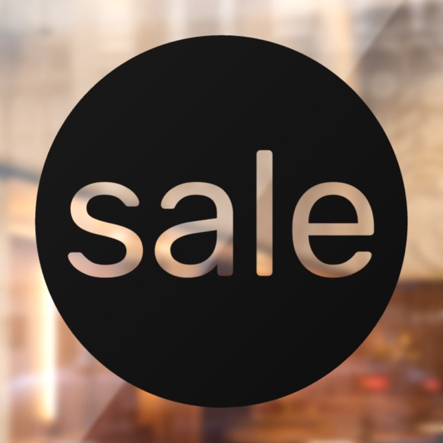 Panneau de vente ronde noir transparent clin de fe (Feuille 2)