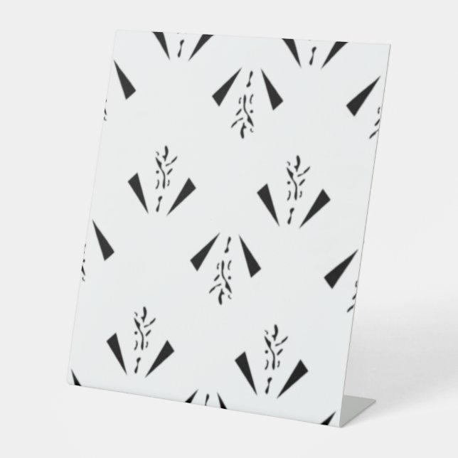 Panneau décoratif gris charbon de bois (Recto)