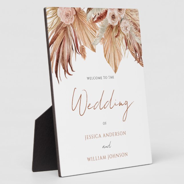 Panneau d'entrée Mariage de Bohême Plaque (Côté)