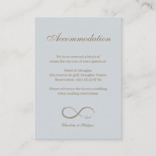 Panneau d'infini Carte de boîtier de l'hôtel Maria