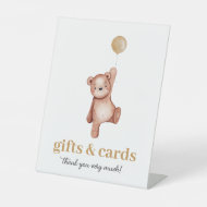 Panneau du Baby shower de l'ours en peluche Cartes