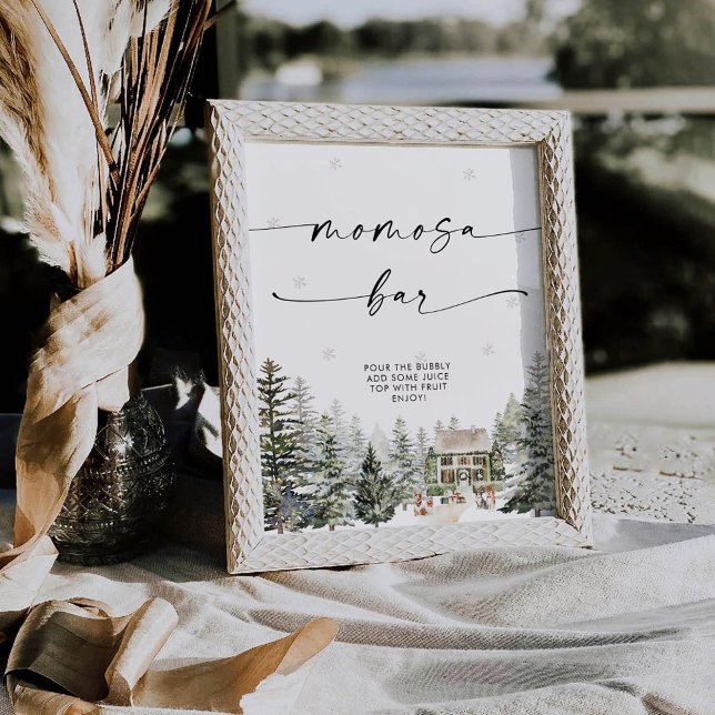 Panneau du Baby shower de Noël Momosa (Créateur téléchargé)