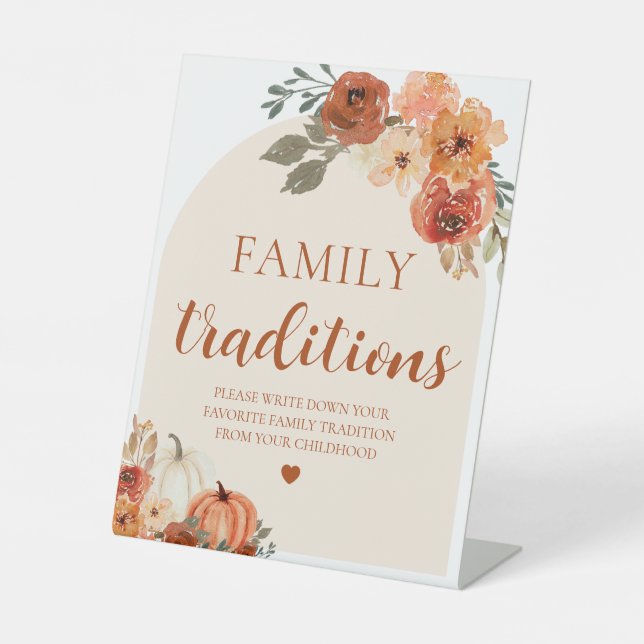 Panneau du Baby shower Traditions familiales Citro (Recto)
