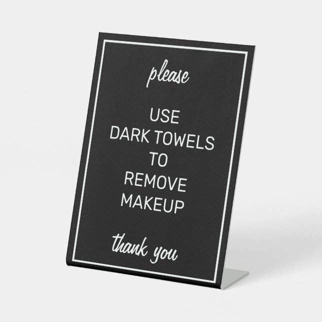 Panneau du comptoir de serviettes de maquillage no (Recto)