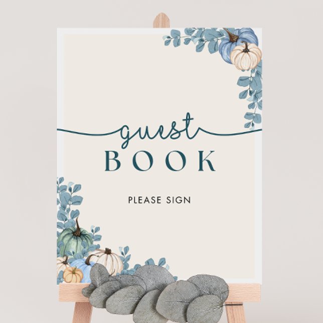 Panneau du livre d'or du Baby shower citrouille (Créateur téléchargé)
