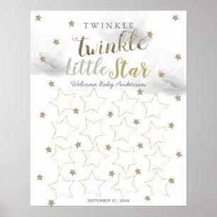 Panneau du livre d'or Twinkle Twinkle Little Star 