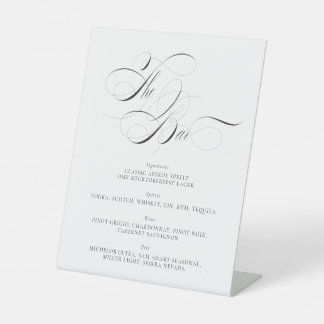 Panneau du menu de la barre mariage