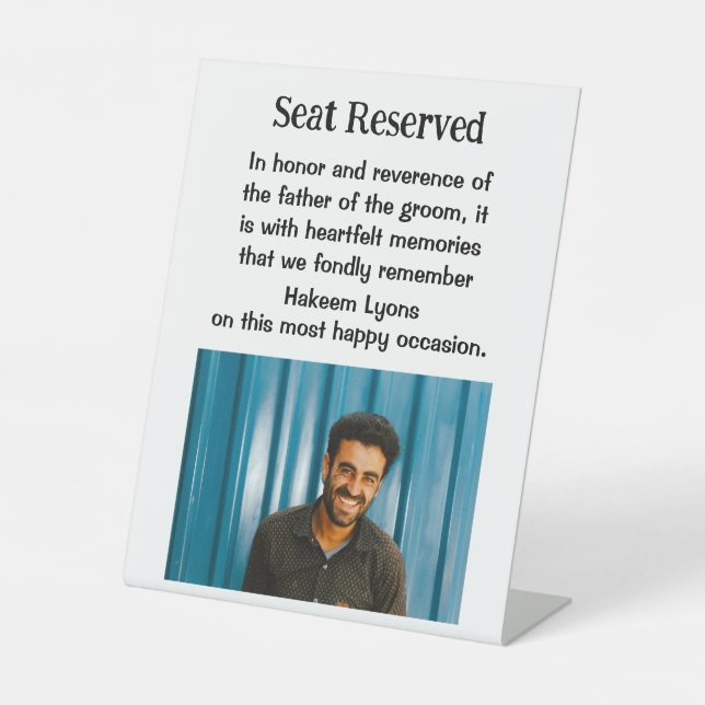 Panneau du Père de la Mariage Groom (Recto)