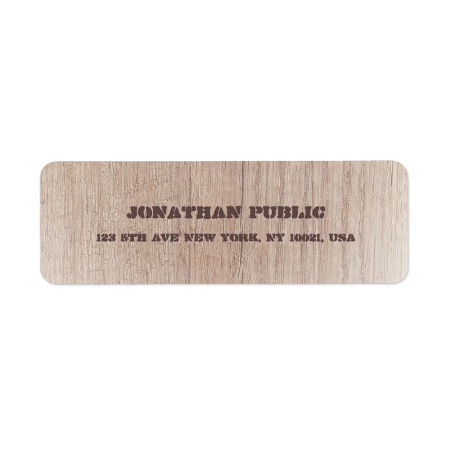 Panneau en bois tendance look Distressed Text Retu (Devant)