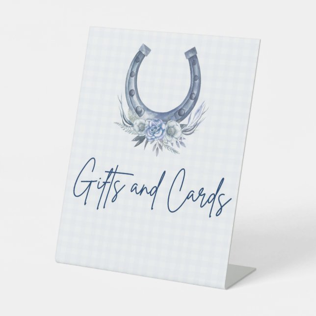 Panneau en fer à cheval Cadeaux et cartes (Recto)