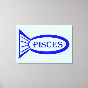 Panneau étoile Poissons toile Imprimer