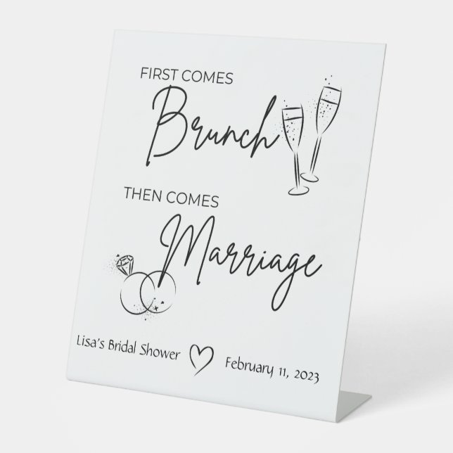 Panneau Fête des mariées Brunch (Recto)