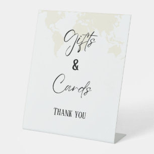 Panneau Fête des mariées Cadeaux et Cartes de dest