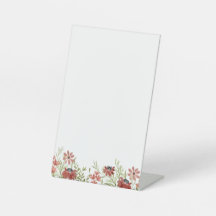 Panneau Fleur sauvage Bourgogne personnalisable