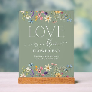 Panneau fleur sauvage Fête des mariées  