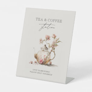 Panneau fleur sauvage Tea Party Fête des mariées a