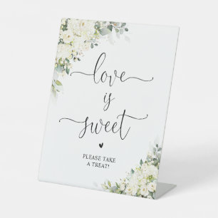 Panneau Fleurs Blanches Élégantes L'Amour Est Doux