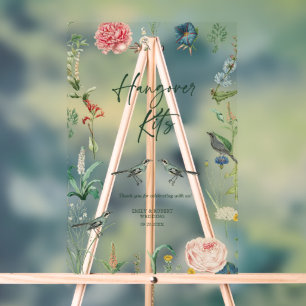 Panneau Kits de passe-passe Cadre de fleurs sauvag