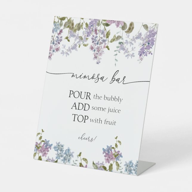 Panneau Lavande et Lilacs Mimosa (Recto)