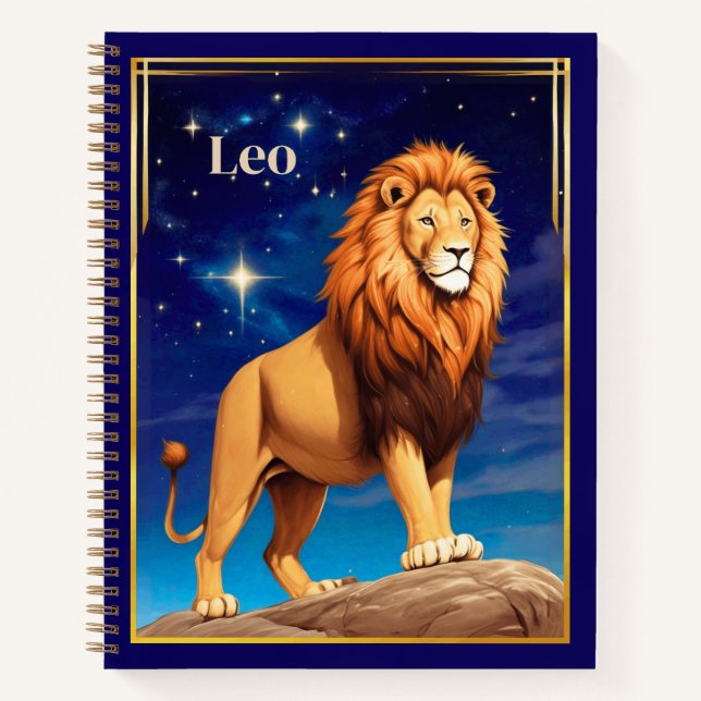 Panneau Leo Zodiac sous le Sky Journal étoilé (Devant)
